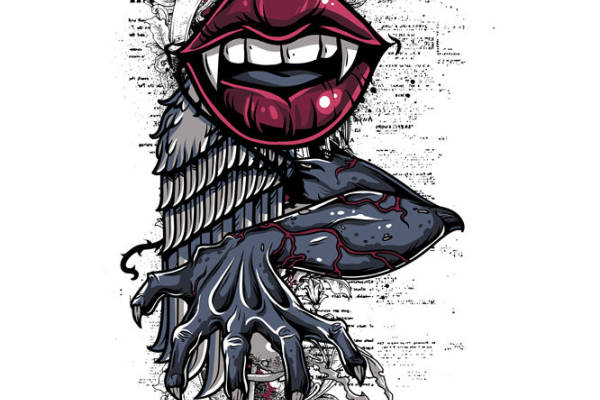 恶魔之吻：服装印花裁片设计灵感