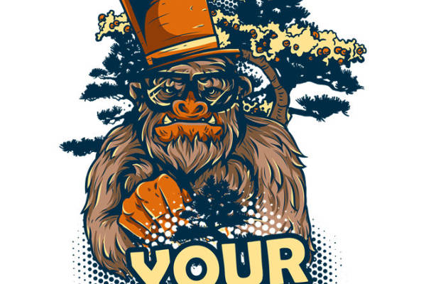 狂野大脚怪：服装印花裁片设计灵感