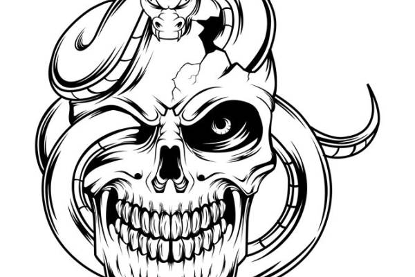 骷髅蛇纹裁片印花：服装印花新选择