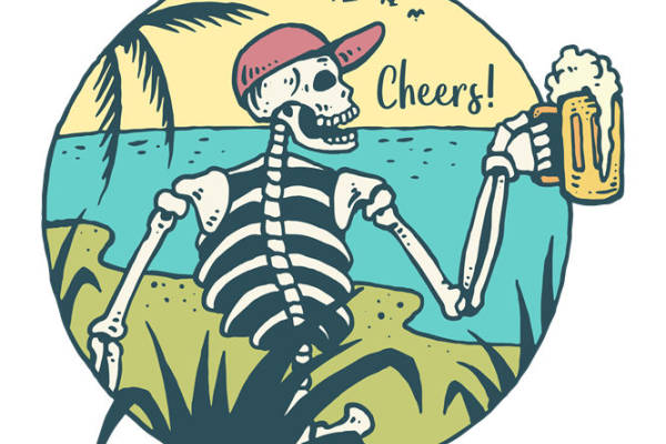 骷髅海滩派对：裁片印花与服装印花的完美结合