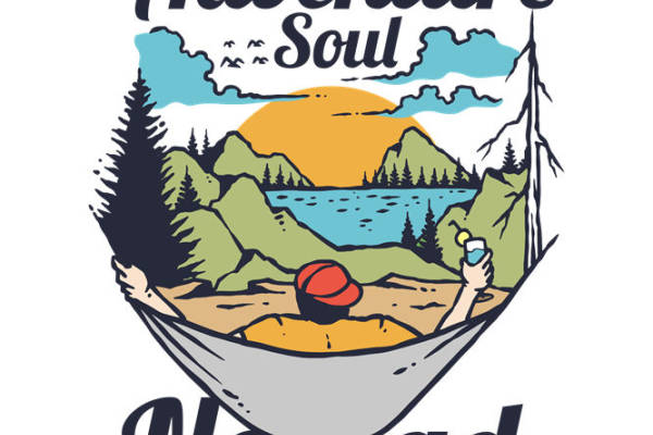 户外冒险灵魂：山湖风景裁片印花，打造自然风格服装