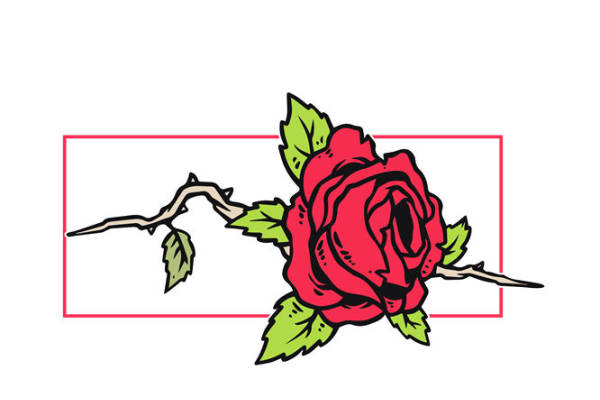 浪漫玫瑰花型裁片印花，打造个性服装