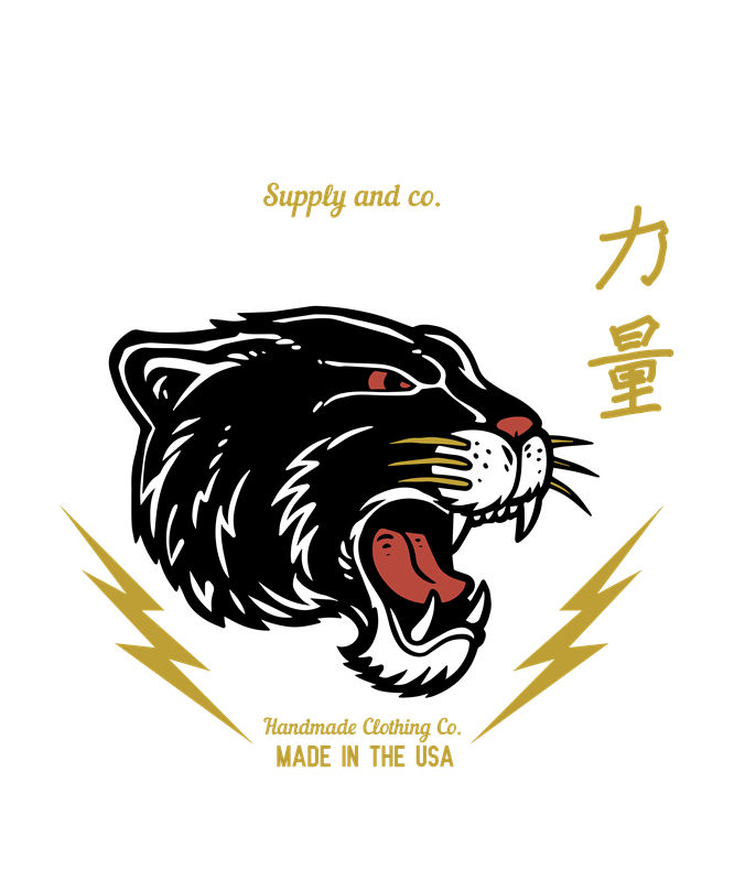猛虎图案裁片印花：服装印花新选择