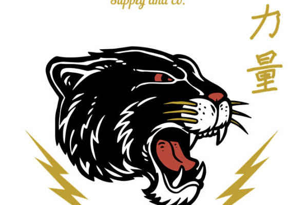 猛虎图案裁片印花：服装印花新选择