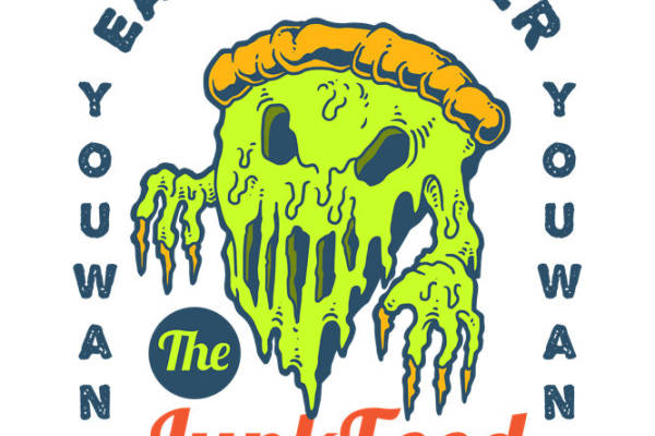 酷炫骷髅纹服装印花裁片，打造个性街头风