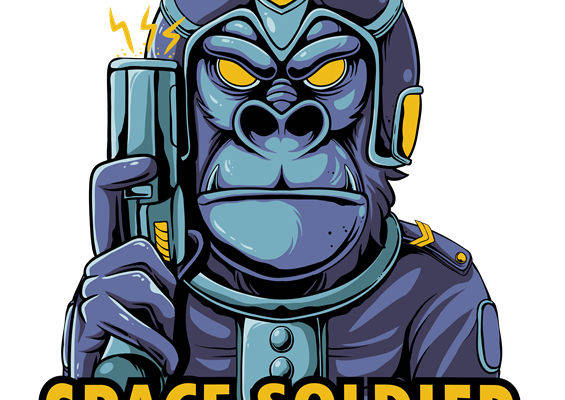 未来战士主题裁片印花，打造个性科幻服装