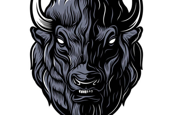 狂野牛头图案：服装印花裁片设计灵感