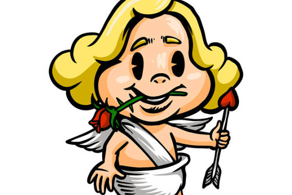 可爱丘比特图案服装印花素材，轻松打造浪漫主题