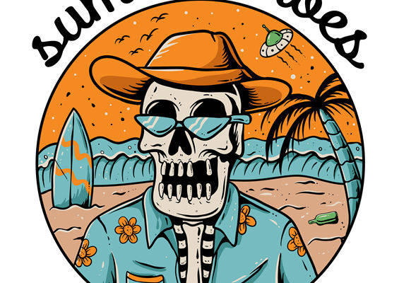 夏日海滩风情裁片印花，打造个性服装