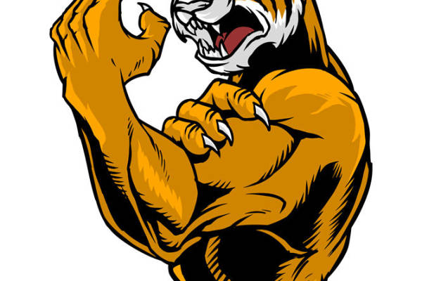 虎头图案服装印花裁片设计灵感