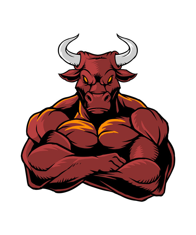 牛头肌肉纹路服装印花裁片素材