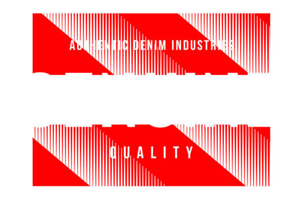 时尚裁片印花：红色条纹纹理服装印花设计