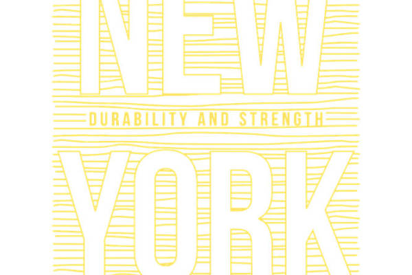 时尚新潮，纽约风格服装印花裁片