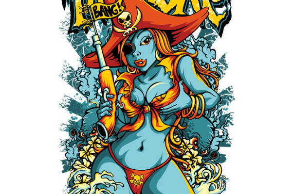 热浪海盗：炫酷服装印花裁片设计