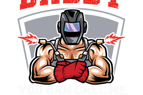 硬汉焊工纹身图案，服装印花裁片印花素材