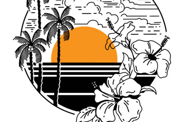 热带风情花型裁片印花，打造夏日服装