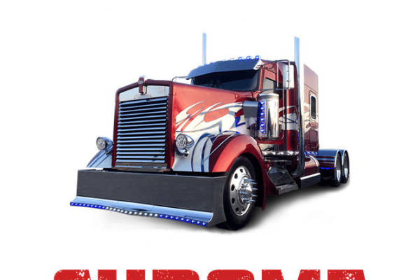 炫酷卡车图案裁片印花,打造个性服装