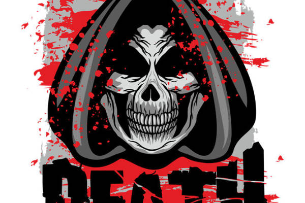 死亡骷髅图案裁片印花，服装印花新选择