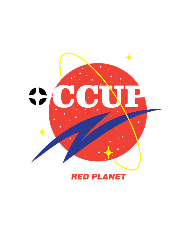 红色星球主题裁片印花，打造独特服装设计