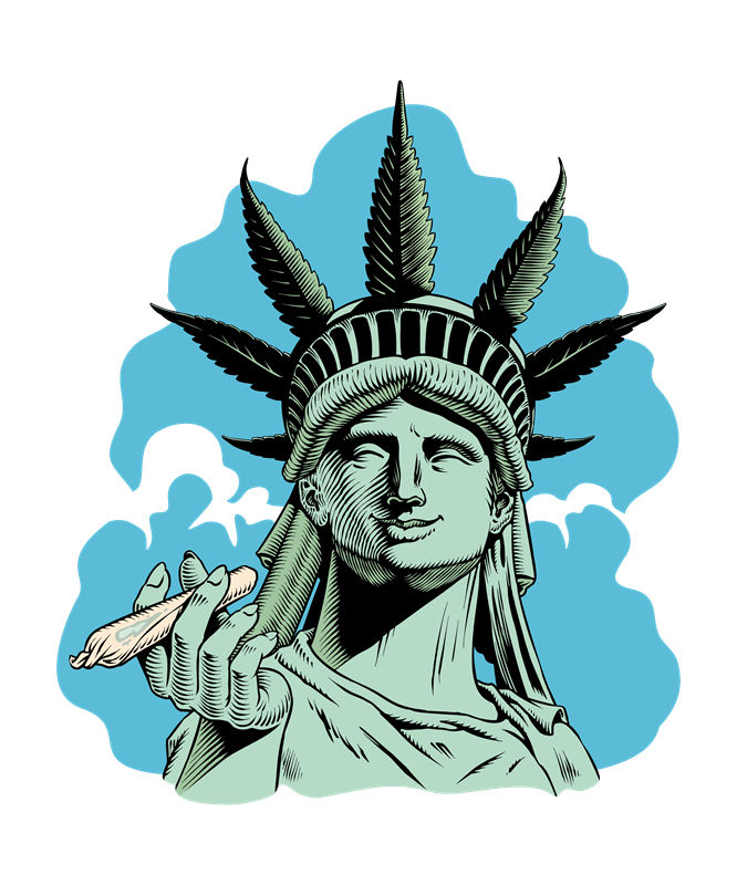 自由女神像创意印花设计：服装印花裁片灵感