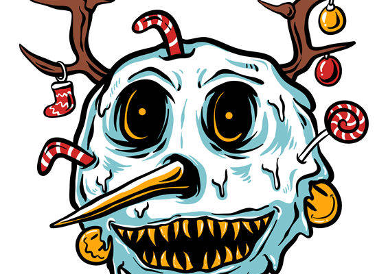 万圣节鬼怪头骨印花图案 - 服装印花裁片设计灵感