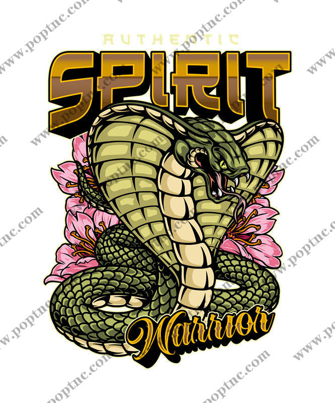 蛇与花的完美结合:服装印花裁片设计