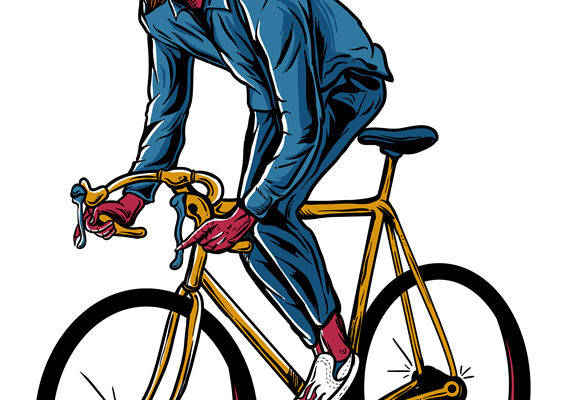 恶魔骑车图案：独特服装印花素材