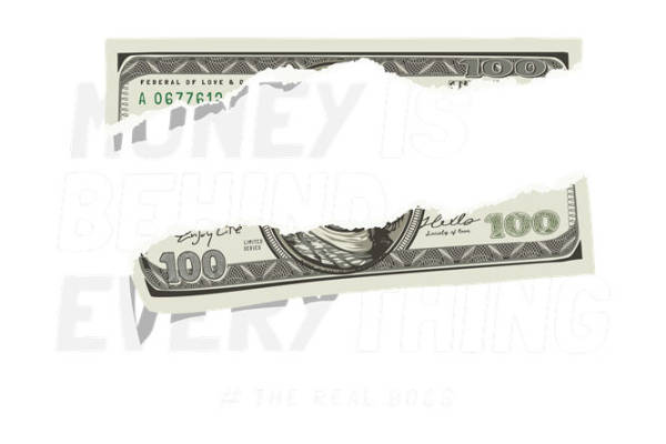 裁片印花：百元钞票纹理服装印花设计灵感