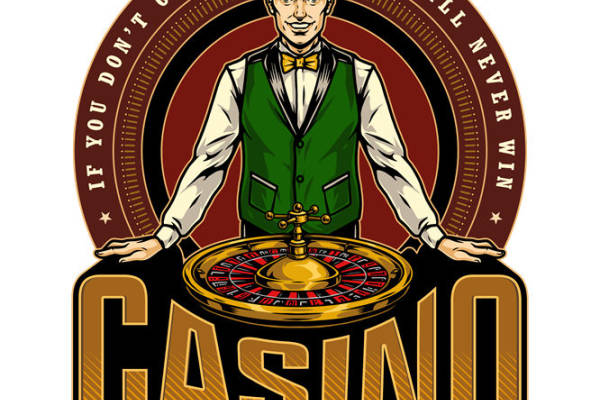 复古赌场风裁片印花图案,适合服装设计