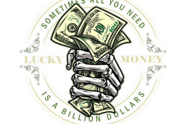 幸运手握钞票：服装印花裁片设计灵感