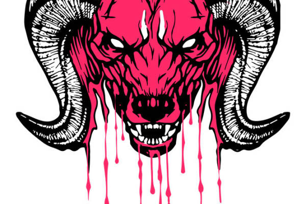 恶魔羊头骨纹路：服装印花裁片设计灵感