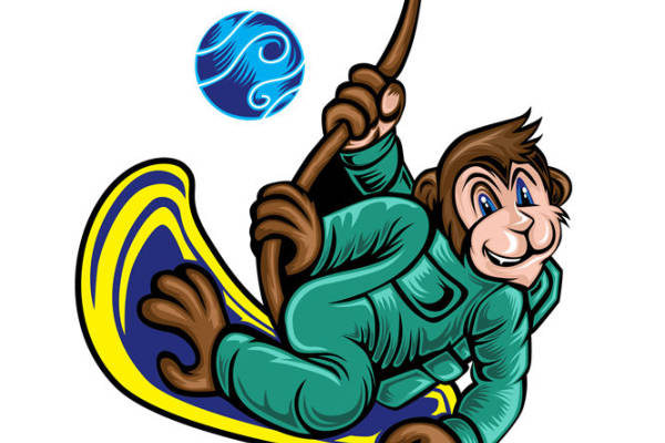 卡通猴子图案服装印花设计素材