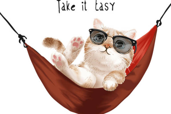 轻松惬意的猫咪印花，为您的服装增添一抹趣味