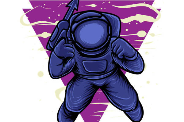 太空宇航员裁片印花，打造个性服装