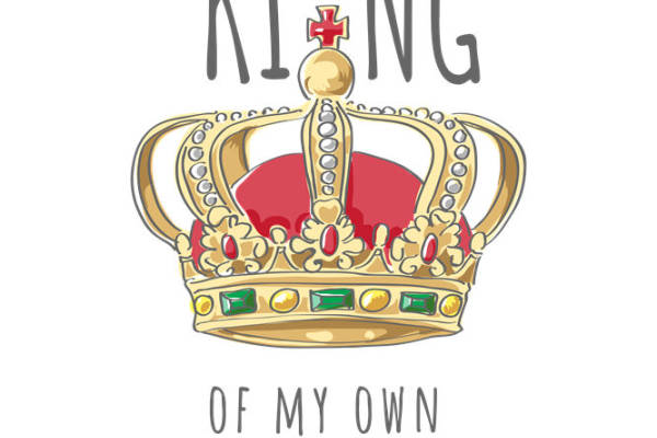 华丽皇冠图案服装印花素材，打造个性时尚