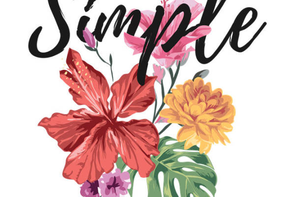 简约风花型印花裁片，打造个性时尚服装