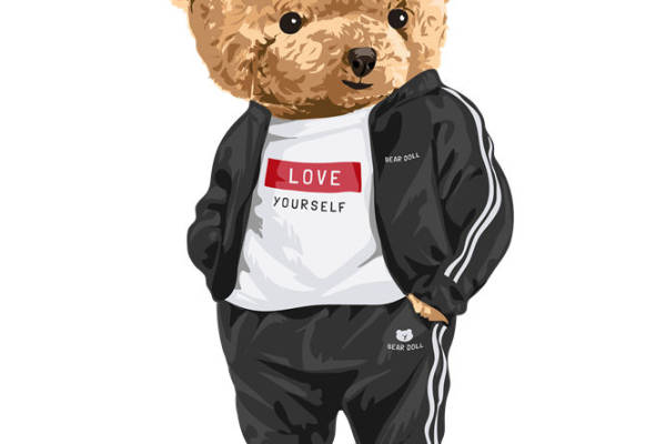 可爱熊印花：打造个性服装的创意裁片印花