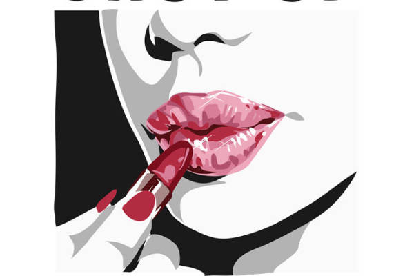 复古红唇印花裁片，打造个性服装