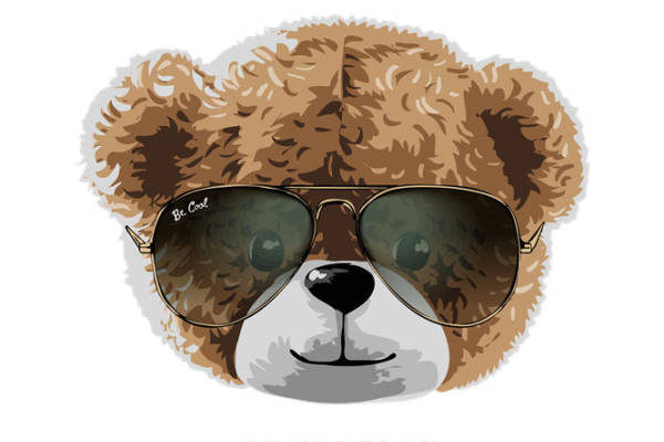 酷熊墨镜裁片印花：个性服装印花新选择