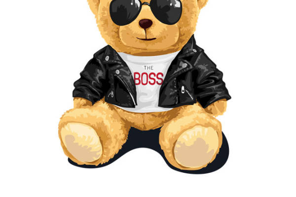 酷炫熊印花裁片:时尚服装印花新选择