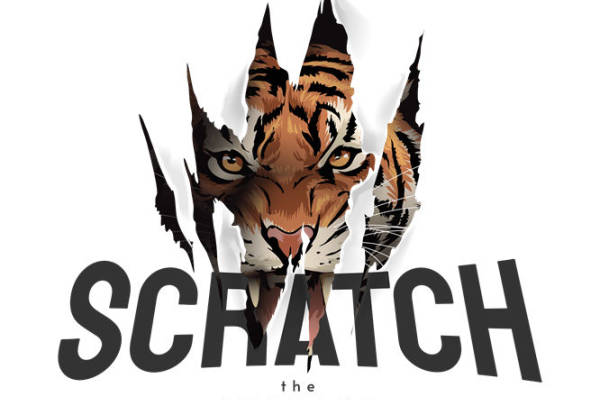 老虎头像裁片印花，服装印花设计灵感