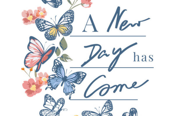 自然蝴蝶花卉图案服装印花裁片设计