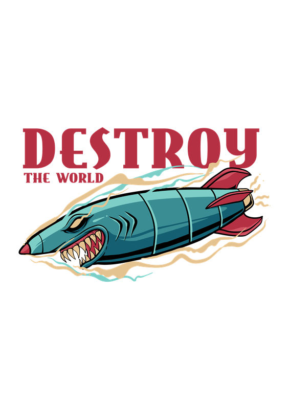 鲨鱼导弹裁片印花：独特设计打造个性服装