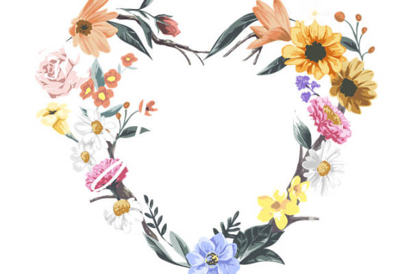 浪漫心形花型裁片印花,打造个性服装