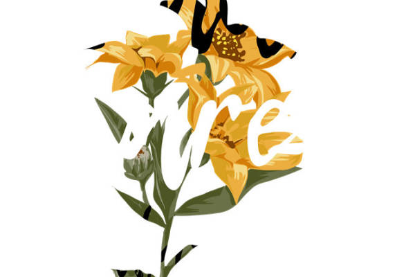 自然风向日葵图案服装印花裁片