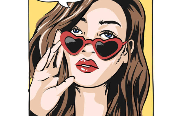 复古心形花型裁片印花，打造个性服装