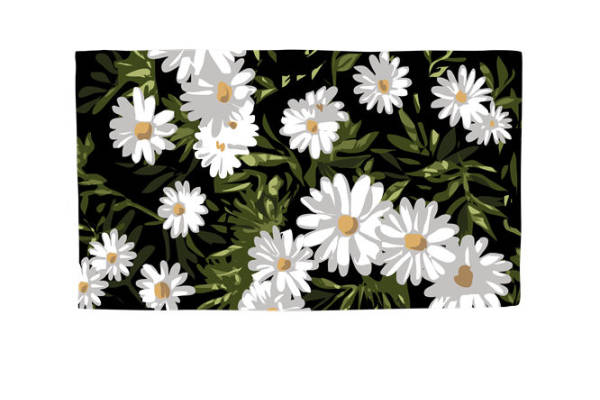 优雅白菊印花：服装印花裁片设计灵感