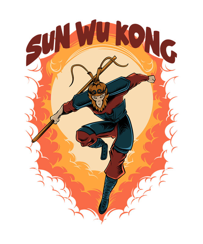 裁片印花：经典武术英雄图案，打造个性服装