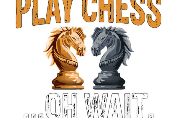 复古棋盘风格裁片印花：棋子图案服装印花