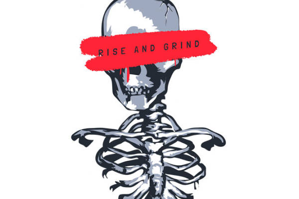 骷髅纹理裁片印花：独特风格服装印花素材